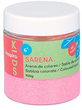 INNSPIRO Sable de couleur rose 100 gr, pour décoration et artisanat