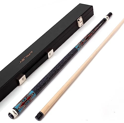 Riley Unisex-Adult Centurion Billard-Queue mit Koffer, Schwarz, 58 (147cm)
