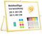 QUEENLINK Whiteboard Magnetisch, Beidseitige Verwendung Desktop Magnettafel klein, White Board Klein mit Ständer 20x30cm Schreibtafel Abwischbar AL70-S-2030-GLD