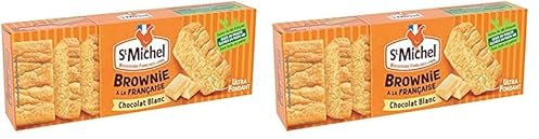 ST MICHEL BISCUITS Brownie Chocolat Blanc 240 g (Lot de 2)