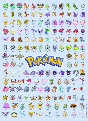 Ravensburger Puzzle 12000511 - Die ersten 151 Pokémon - 500 Teile Puzzle für Erwachsene und Kinder ab 12 Jahren, Pokémon Puzzle, Pokémon Geschenke