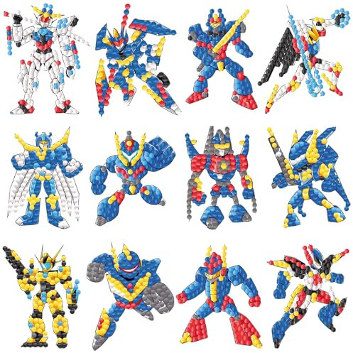 DIY 5D Diamante Sticker Kit de Pintura, 12 Piezas Pegatinas de Pinturas de Diamantes, DIY 5d Diamante Stickers Kit, Kit Diamond Painting para Niños Adultos Principiantes