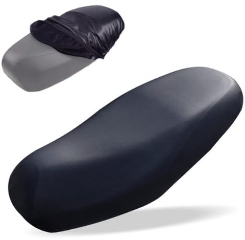 GGUFAY Motorrad-Sitzbezug Wasserdichter Sitzbezüge Sitzabdeckung Kissen Motorrad Sitzbankbezug Staubkissenbezug Schutz Sitzbank Sitzkissen mit Gummiband für Motorrad Roller Sitzschutz Schwarz,50-80cm