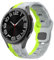 Robuste No Gap Armband - Kompatibel mit Samsung Galaxy Watch 7/6/5/4 Armband 44mm 40mm/ 6 Classic 47mm 43mm/ 5 Pro 45mm/ 4 Classic 46mm 42mm, verstellbares Silikon Ersatzarmband (Grau Grün)