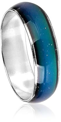 Suxdlan Stimmungsring, Emotionen fühlen Zauberer Ring, Stimmungsfarbe veränderbarer Leichtmetallring Farbe Wechseln Fingerring Schmuck, Stimmungsring für Kinder Männer Frauen