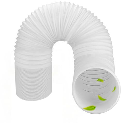 Abluftschlauch für Mobile Klimaanlagen, 13 cm Durchmesser, 2 m Länge, PP-Stahldraht, Flexibel, für Abluft, Lüftung, Trockner