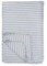 IB Laursen Quilt blau m/weißen und braunen Streifen B: 130 L: 180