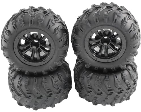 Ronyme 4-teiliges RC Gummireifen Set für 1/12 1/14 1/16 RC Fahrzeuge | Hochwertige Gummireifen als Ersatzteile, Kompatibel mit Modellen 124016,124017,124018,124019, ideal für RC Rally DIY Umbau