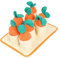 Generico Cat Interactive Puzzle Toys, Colorful Carrot Dog Toy, Fun Enrichment & Entertainment, Interactive Carrot Snuffle Pad, 8.27x11.02x1.97inches Engaging Play for Rabbits, Puppies, Cats