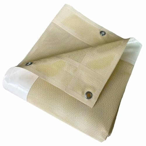 Tecplast Toile Pergola Micro-Perforée 3x3 m Ivoire - Garantie 5 Ans - MP460PR - Bâche PVC perméable - Made in France