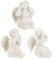 IMIKEYA 3piezas Estatua De Ángel De Resina Vintage para Decoración del Hogar Adorno De Figuras Creativas para Mesa y Chimenea para Navidad y Ocasiones Especiales