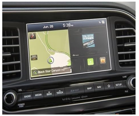 GPS Displayschutzfolie Gehärtetes Glas Display-schutzfolie Für Hyundai Für Elantra 2017 2018 2019 2020 Auto Radio GPS Navigation Film Auto Displayschutz Folie