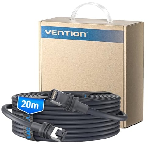 VENTION Starlink Gen 3 Kabel 20m – Hochwertiges wasserdichtes Ethernet-Verlängerungskabel, UV-beständig mit robustem Außenmantel, Ersatzkabel für Starlink Standard Actuated Gen 3 / Satellite V3