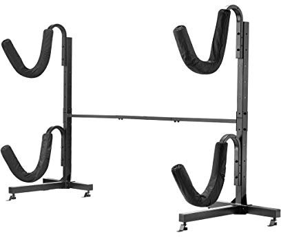 RAD Sportz Indoor Outdoor Freestanding Heavy Duty Two Kayak Storage Kayak or Paddle Board Storage Rack System