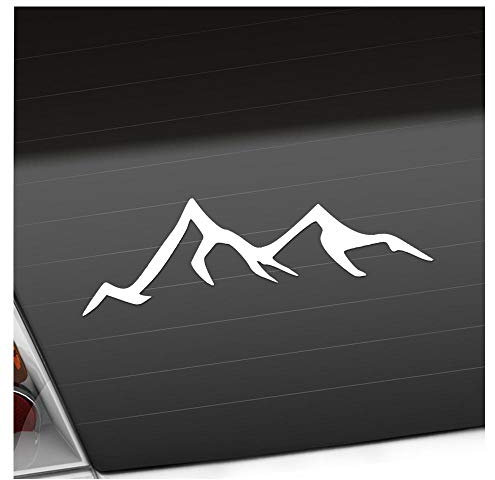 Kiwistar - Autoaufkleber - Wanderer Bergsteiger Heckscheibe Auto Aufkleber wetterfest für Kfz LKW Mofa Truck - Sticker außen selbstklebend Tuning Zubehör für Fenster Fahrzeug Scheibe