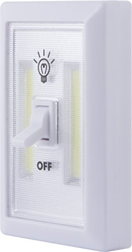 Lights By Night Wireless LED Light Switch, Battery Operated, 100 Lumens, Tap Light, Portable Light Switch, Wireless, Stick-On LED Lights, Under Cabinet, Closet, Basement and More, 39641