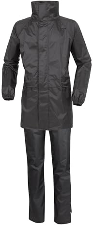 Tucano Urbano tuta antipioggia moto unisex Diluvio Start. Antipioggia donna compattabile. Kit antipioggia uomo. Set giacca e pantaloni impermeabile moto e scooter idrorepellente, antivento. Tg L