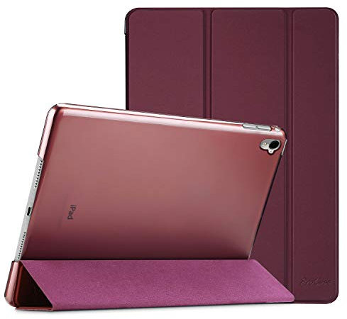 ProCase iPad Pro 9.7 Zoll (Alte Model) Ultra Dünn Smart Hülle, Leicht Ständer Schutzhülle Shell mit Translucent Frosted Rückhülle für Apple iPad Pro 9.7 (A1673 A1674 A1675) -Wine