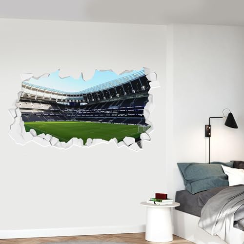 Beautiful Game Tottenham Hotspur Stadium Broken Wall Mural (Inside) Wall Art Sticker (120cm x 60cm)