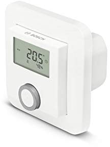 Bosch Smart Home Raumthermostat Zur Steuerung Der Heizkörperthermostate, Inklusive Feuchtigkeitsanzeige, Kompatibel Mit Google Assistant Und Alexa