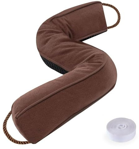 Sunolga 96,5 cm Tür-Zugluftstopper blockiert heiße kalte Luft mit abnehmbarem, waschbarem Bezug für Lücken bis zu 7,6 cm, Ganzjahres-Lärm- und Winddichtung für die Unterseite von Tür und Fenster