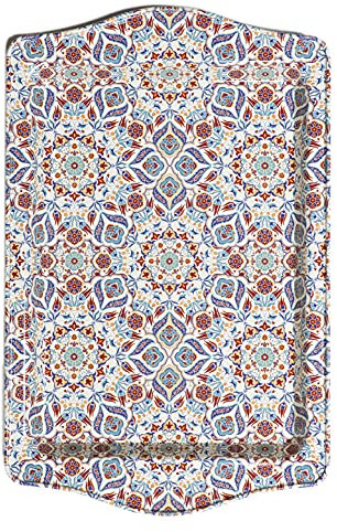 BOHORIA® Premium Design Serviertablett - Dekorative Servierplatten für Glas, Tassen, Schälchen auf ihrem Holz-, Glas- oder Stein-Esstisch (Marrakech)