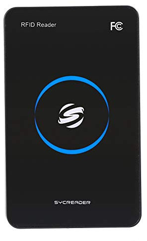 RFID Kartenleser, 13,56 MHz USB RFID Lesegerät, Kontaktlos, HF Smart IC Zugriffskontrollkartenleser für Einen MF1 S50 S70, für Windows/Linux/Android. R80C USB ID/M1 Schwarz