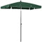 Outsunny Sombrilla de Jardín de Aluminio 198x130x245 cm Parasol de Jardín Rectangular con Función de Inclinación para Terraza Patio Exterior Verde