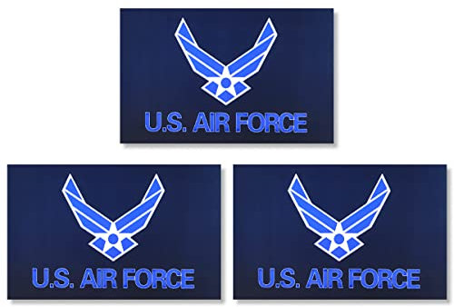 JBCD 3 Stück US Air Force Wings Pride Flag Magnet Aufkleber Air Force Flag Magnet Stickers, Heavy Duty Army Military Flag Decal Magnetic Sticker for Cars Vehicles Trucks, 3 x 5 Inches