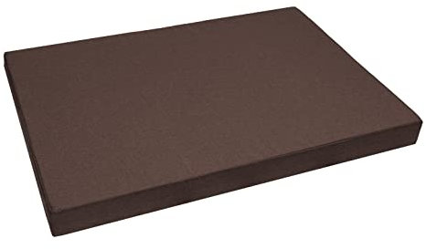 Garden Factory Bezug für Palettenkissen 120x80x10 Braun (ohne Füllung) Palettenkissenbezug Wasserabweisend In&Outdoor Sitzkissenbezug Rückenkissenbezug