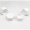 Lot de 100 écrous de protection pour boulons hexagonaux à dessus plat M5 M6 M8 M10 M12 M16 Écrou Vis de meubles Boulons Accessoires Kit-M5x8 30pcs, Blanc