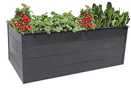 Trend Line Hochbeet Stahl 200 x 100 x 76 cm Lech inkl. Schneckenkante Hochbeet