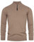 Indicode Herren Gore Pullover aus 80% Baumwolle mit Stehkragen | Strickpullover für Männer Beige Mix, XXL