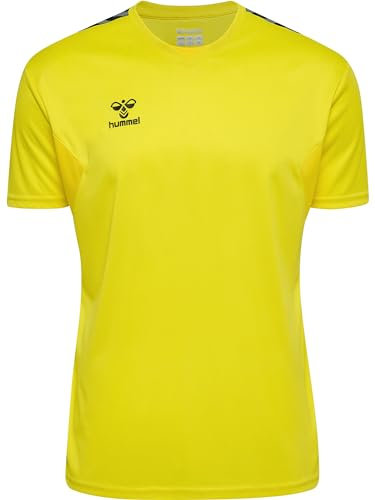 hummel Herren Hmlauthentic Pl Jersey S/S Shirt, Blazing Yellow, M EU