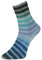 Woolly Hugs Paint Socks von Veronika Hug,4-fädig,100g/420 m,75% Schurwolle/25% Polyamid,2 identische Socken stricken, (201 BLAU TÜRKIS)