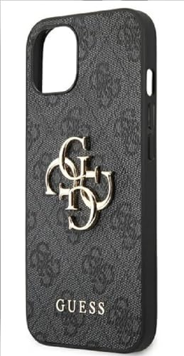 Guess GUHCP13M4GMGGR Hülle für iPhone 13 6,1 grau 4G Big Metal Logo