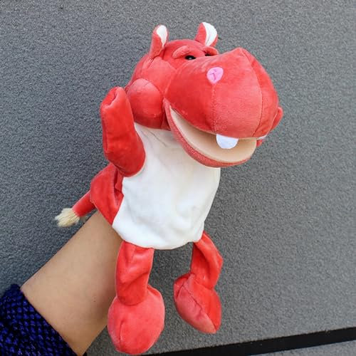 LOMTRATS Tier-Handpuppen für Kinder, Kleinkinder, inklusive Wolf, Tiger, Löwe, Affe mit Beinen, perfekt für Geschichtenerzählen, Unterricht, Vorschule, Geburtstagsgeschenk (bewegliche, offene Münder)