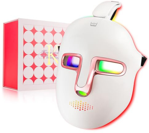 Masque de luminothérapie LED sans fil, 7 couleurs, pour le traitement du visage et du cou, appareil de beauté lumineux pour le rajeunissement, l'anti-âge, les rides, les taches