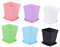 Milisten 6 Piezas Tiestos para Plantas Exterior Tiestos para Plantas Interior Maceteros Jardineras Exterior Plantas Decorativas Espesar Pequeño Lavabo Cuadrado