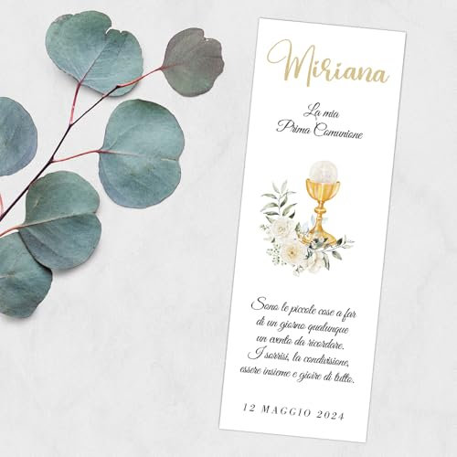 CORMAR SEGNAPOSTO CRESIMA COMUNIONE 15 PEZZI PERSONALIZZATI CERIMONIA EVENTO (COMUNIONE)