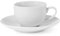 Royal Norfolk 7078000 Set 6 Tazzine da caffè in Porcellana Bianca, con Piattino, cc100