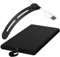 Nearockle 40Pcs Silikon Wiederverschließbar Kabelbinder, Wiederverwendbare Kabel Organizer Klein Kabelmanagement für Ladekabel Kopfhörer Computer Draht, Reisezubehör (Schwarz)