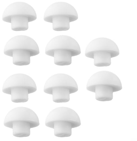 HEIBTENY 10 Stück WC Deckel Zubehör WC Sitzpuffer Weiß Anschlagpuffer Toilettensitzpuffer(10 x top cover cushion)