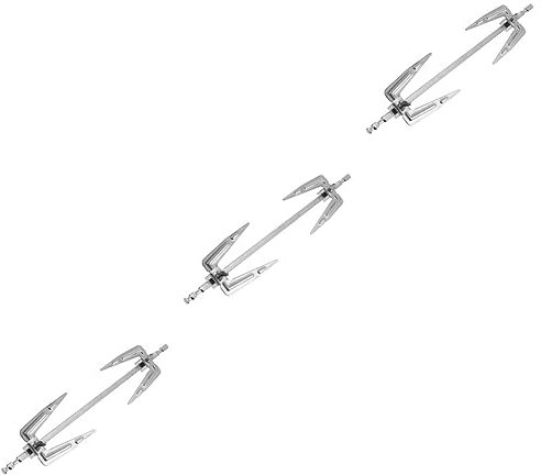 Milisten 3 Piezas Asador Asador Jamón Tenedor De Freidora De Aire Inoxidable Parrilla del Horno Brochetas De Brocheta Lagasse Deber Pro Anancia Metal Pinchos De Pollo Acero Inoxidable