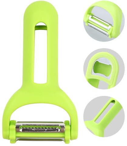 Rapidbok Pelador de Patatas 3 en 1, Pelador de Acero Inoxidable, Pelador Multifuncional, Pelador Frutas y Verduras, Peeler, para Pelar Papas, Zanahorias y Todo Tipo de Verduras y Frutas