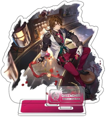 Sonsoke Game Figure Stand Bilayer Figure Acrylic Peripheral Ornaments Collections Cosplay (Gallagher)