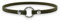 Markenhalsband Classic aus BioThane® für Hunde- oder Steuermarken | dünn & leicht (Oliv)