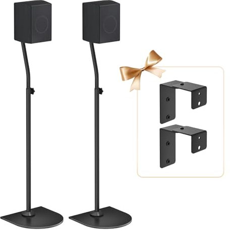 Coppia di supporti per altoparlanti per Samsung HW-Q990C HW-Q990D, supporto per altoparlante posteriore con montaggio a parete, altezza regolabile, per altoparlanti Samsung serie Q, coppia con foro