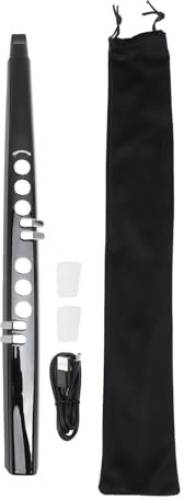 Sassofono Elettronico MIDI Digitale a 13 Toni, Tascabile da Viaggio, Volume Regolabile, 3 Sensibilità di Soffiaggio, Mini Strumento a Fiato