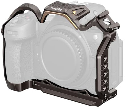 SMALLRIG Night Eagle Z6III Camera Cage Kamerakäfig für Nikon Z6 III – 4521 | Vollkäfig aus Aluminiumlegierung, mit Schnellwechselplatte für Arca-Swiss und Blitzschuhhalterung für Mikrofon und Licht